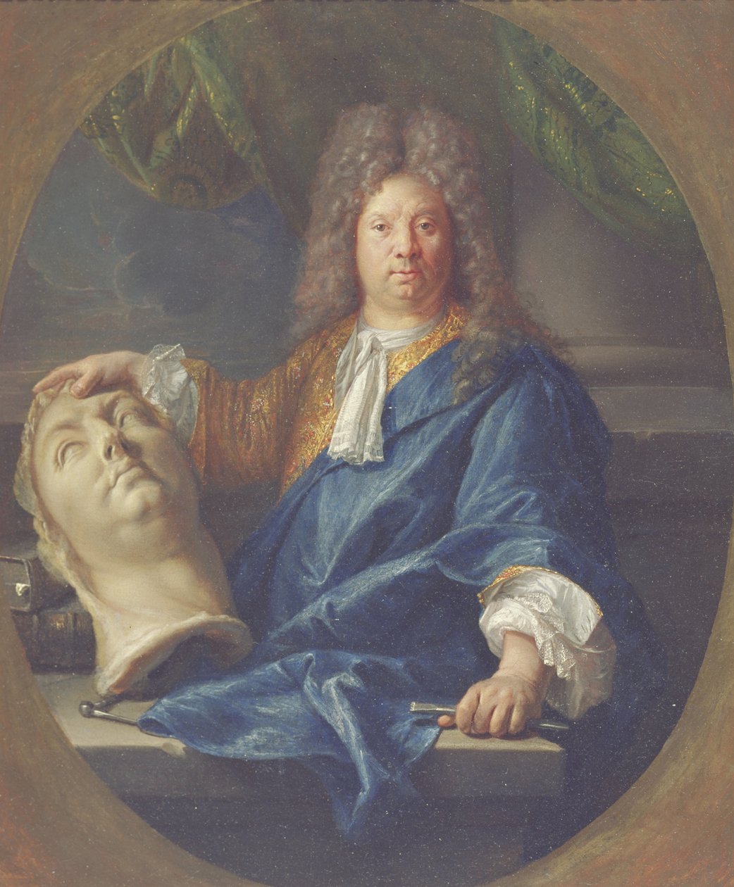Portrait of Antoine Coysevox, 1701 by Francois Jouvenet