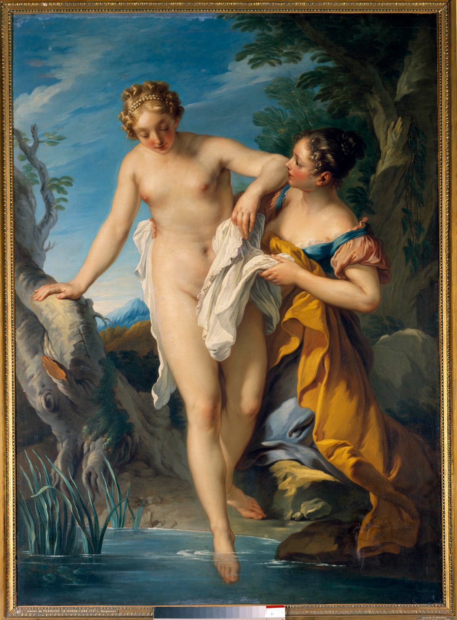 A bather and her next (18th century) by François Lemoyne