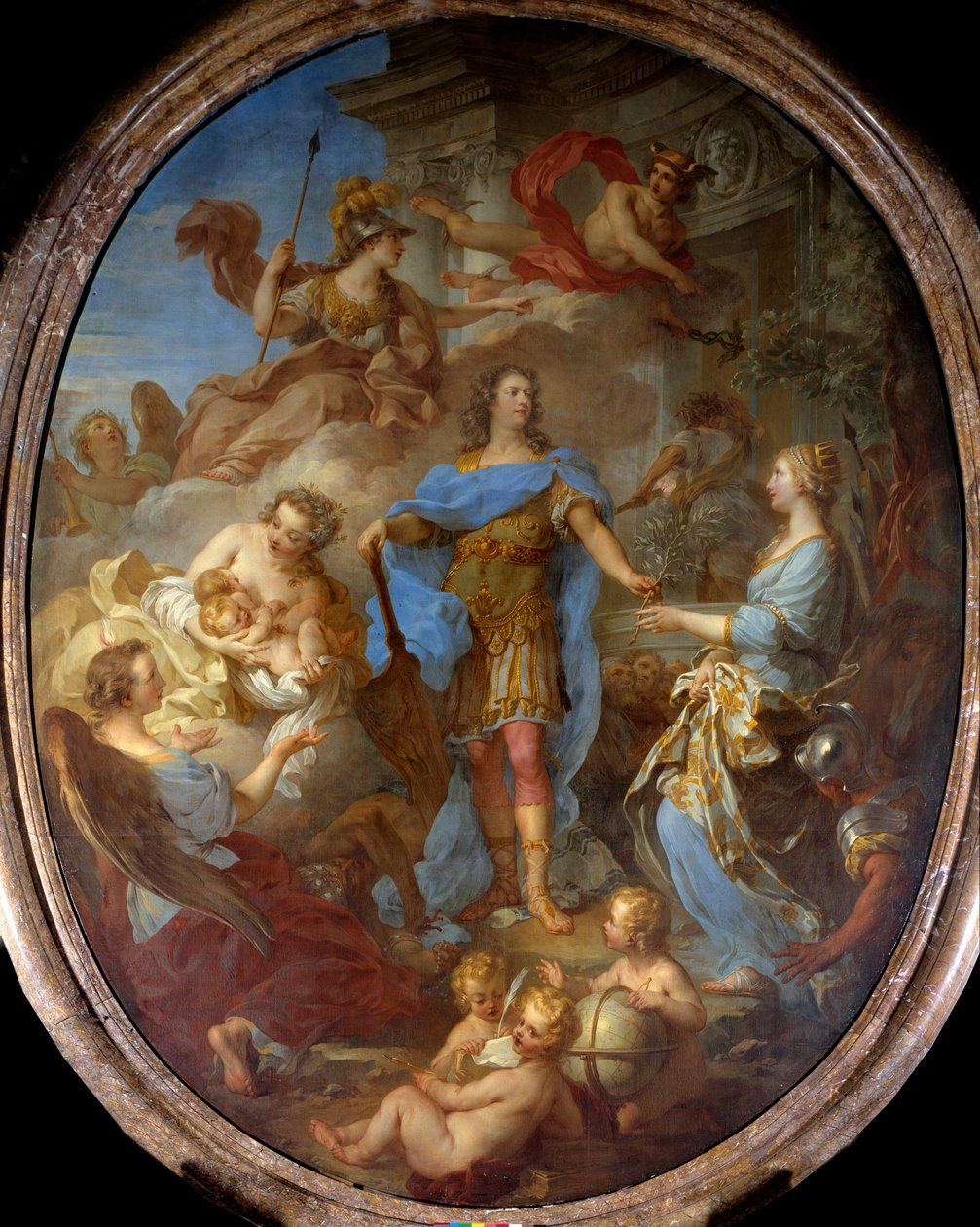 King Louis XV Giving Peace to Europe by François Lemoyne