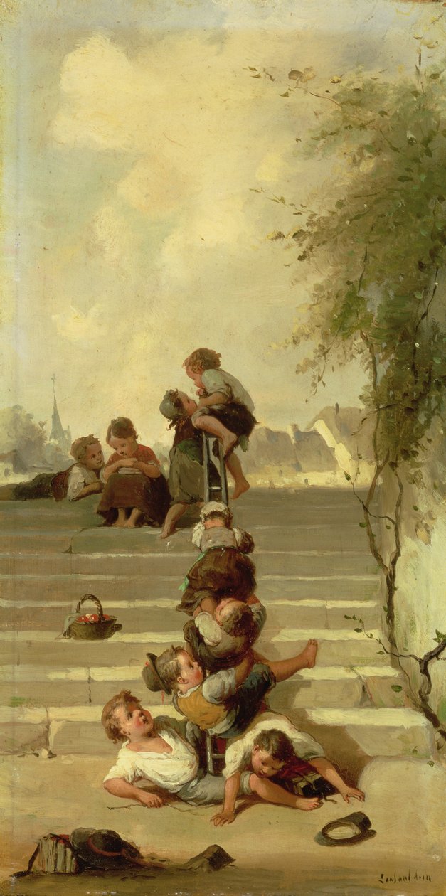 La Glissade by Francois Louis Lanfant de Metz