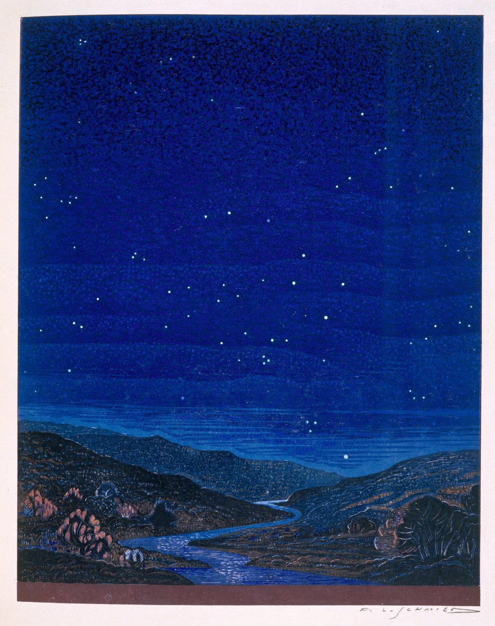 Nocturnal Landscape, Illustration from Rudyard Kipling