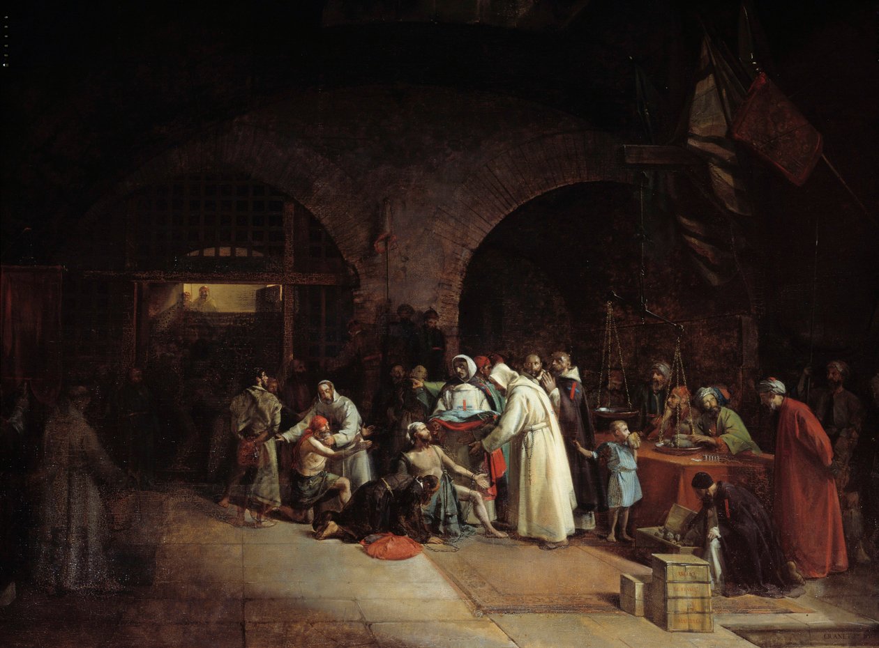 French Colonization of Algeria: Redemption of Prisoners in the Prisons of Algiers by Francois Marius Granet