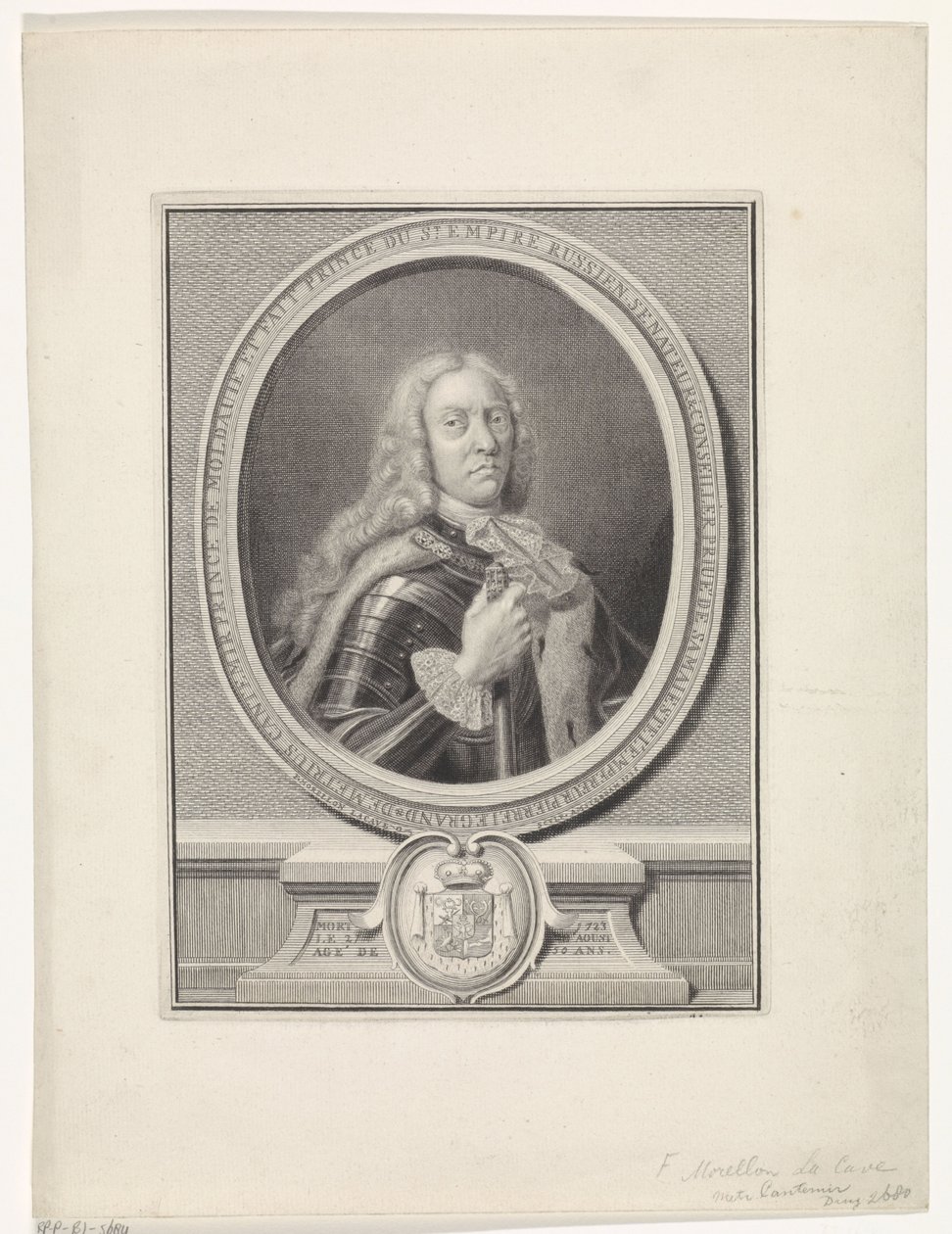 Portrait of Dimitrie Cantemir (1673-1723) by Francois Morellon la Cave