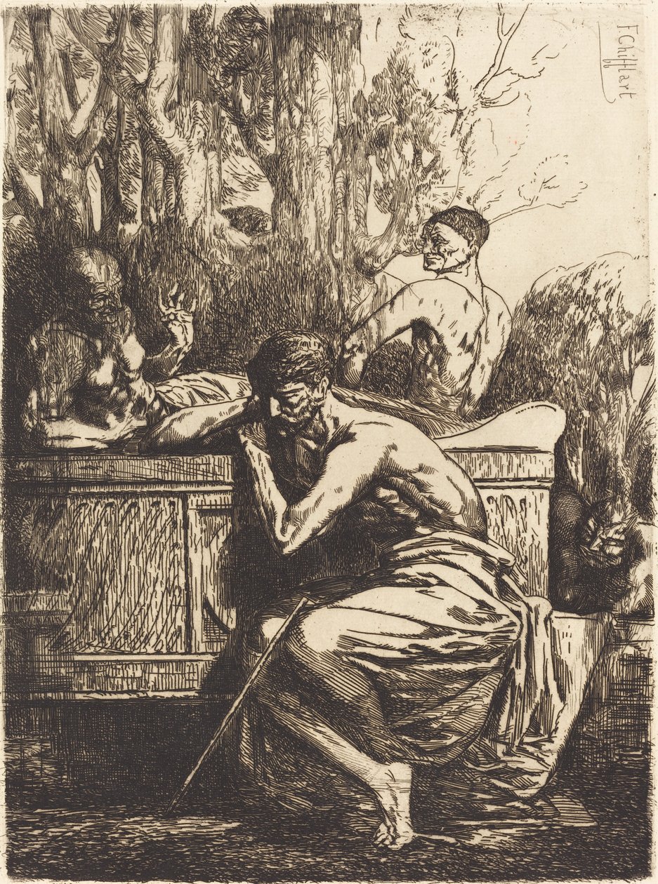 Meditation by Francois Nicolas Chifflart