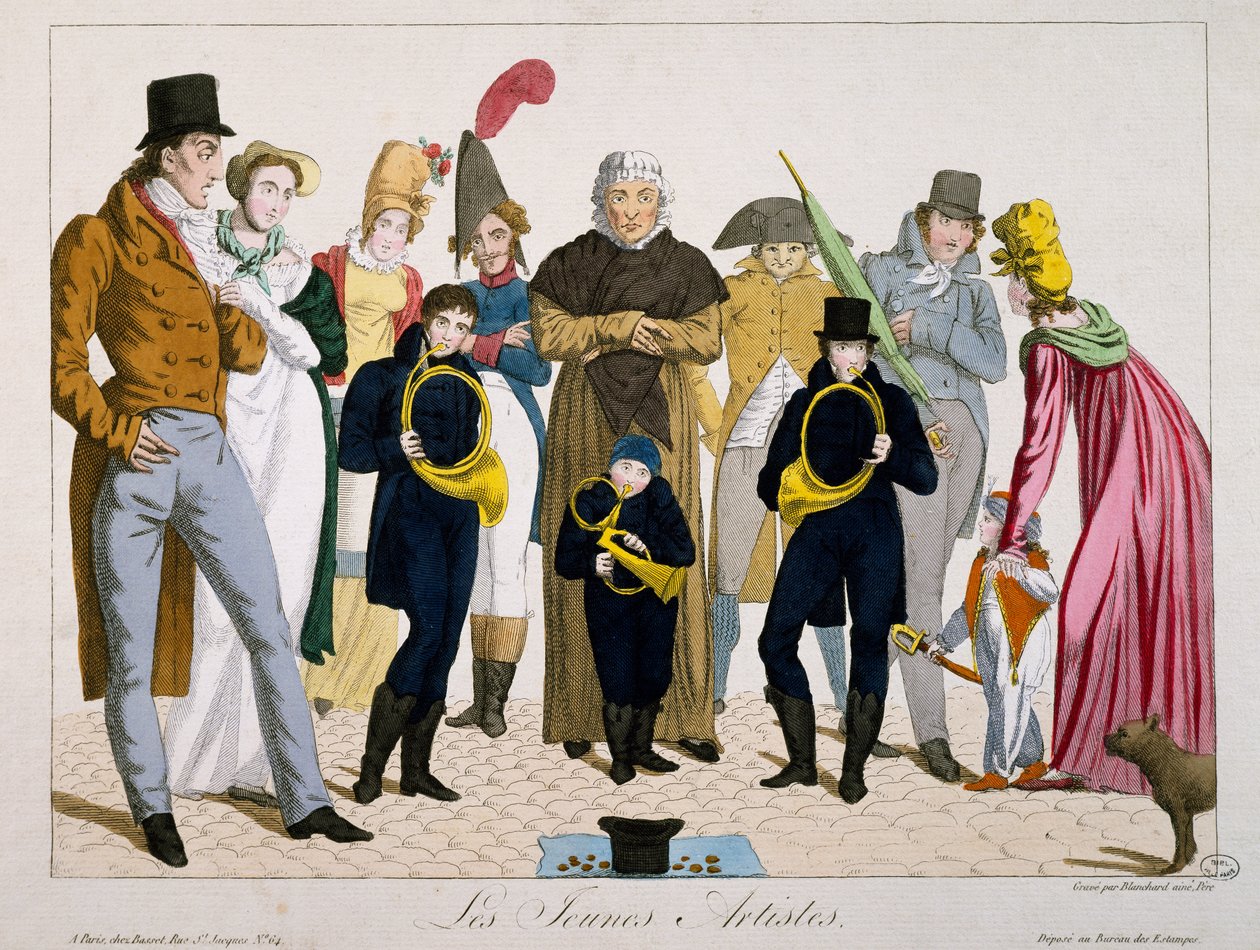 Young artists, print, France by Francois Nicolas Martinet