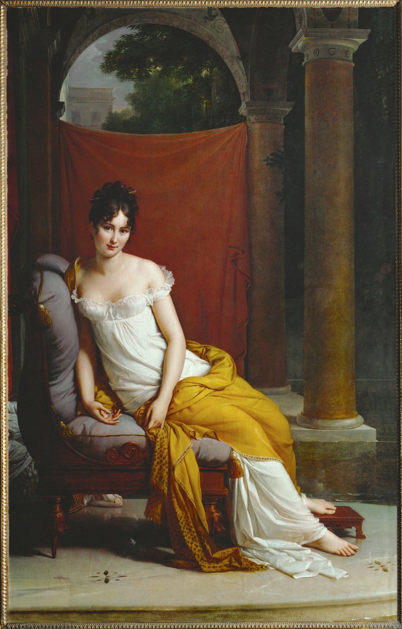 Madame Recamier by Francois Pascal Simon Baron Gerard