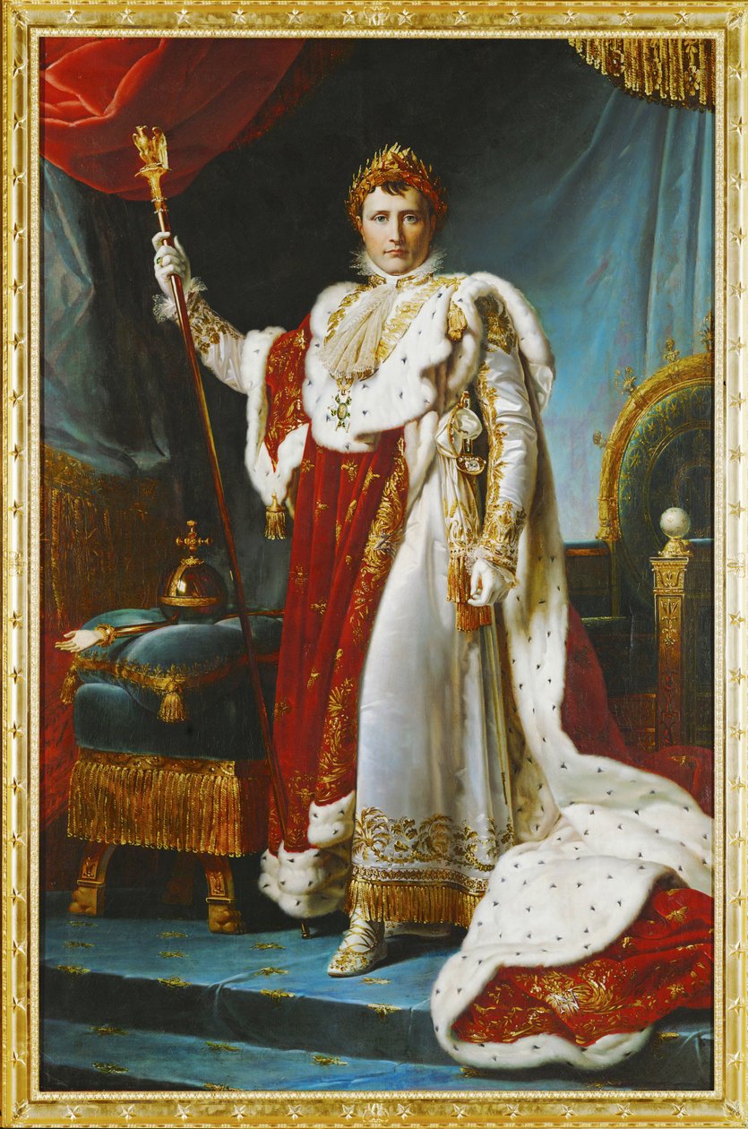 Napoleon I in Coronation Robes by Francois Pascal Simon Baron Gerard