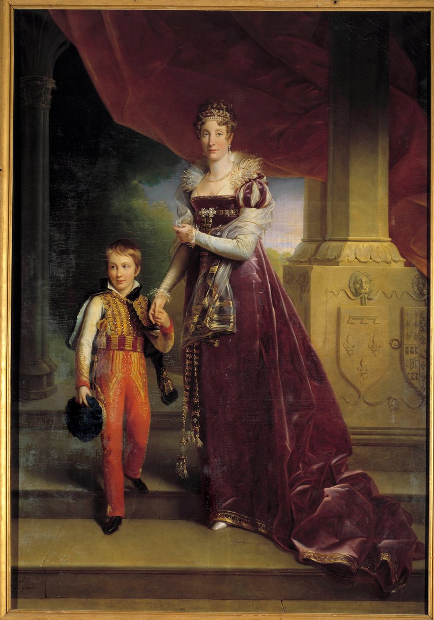 Portrait of Marie-Amelie de Bourbon, Princess of the Two Sicilies, Duchess of Orleans by Baron François Pascal Simon Gérard