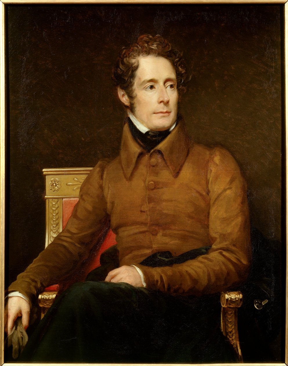 Portrait of Alphonse de Lamartine (1790-1869) poet and politician by Baron François Pascal Simon Gérard