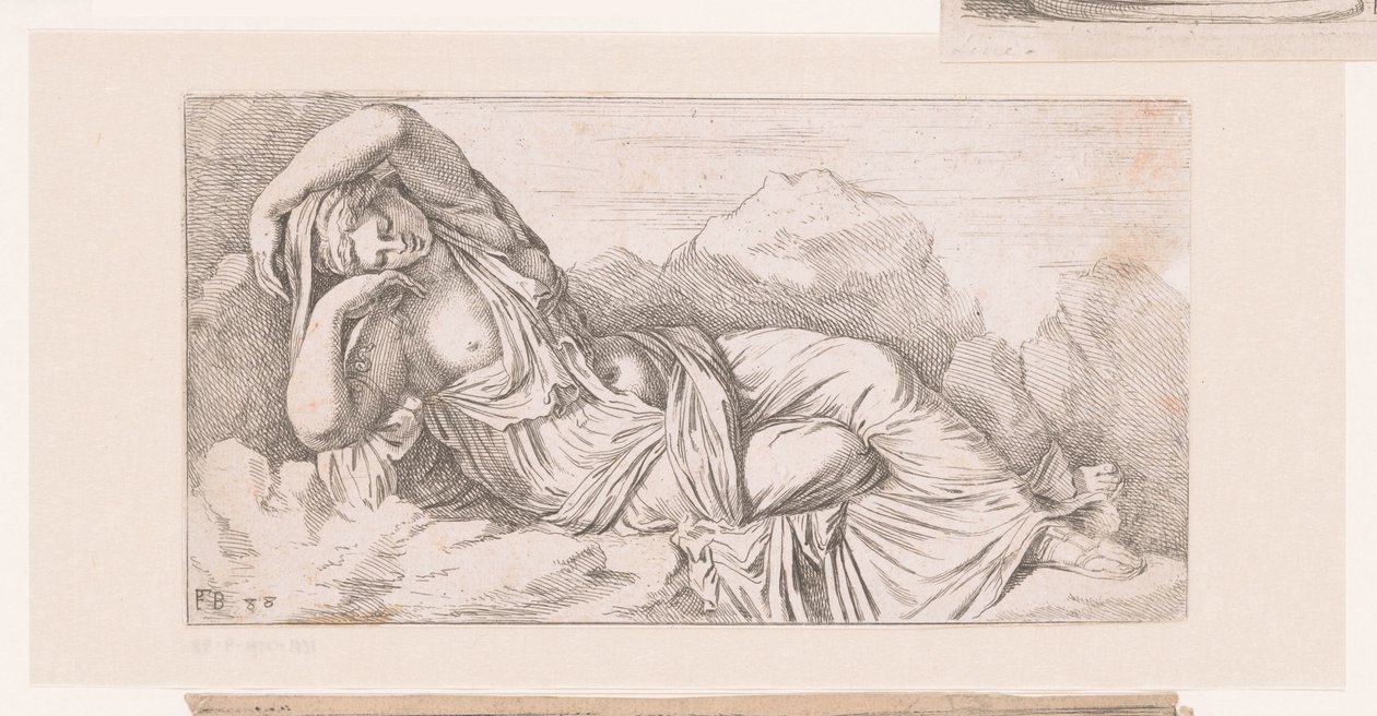 Statue of Reclining Cleopatra by Francois Perrier