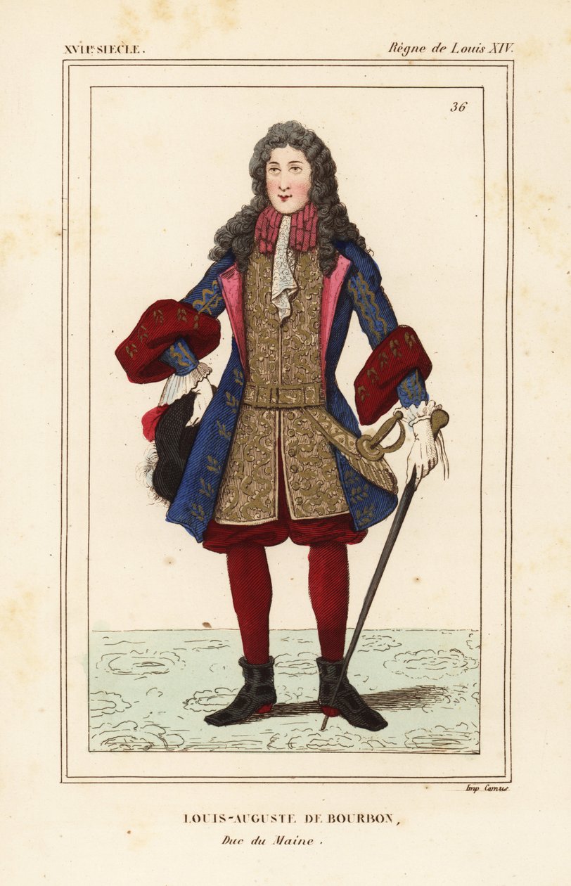 Louis-Auguste de Bourbon, Duke of Maine by Francois Roger de Gaignieres