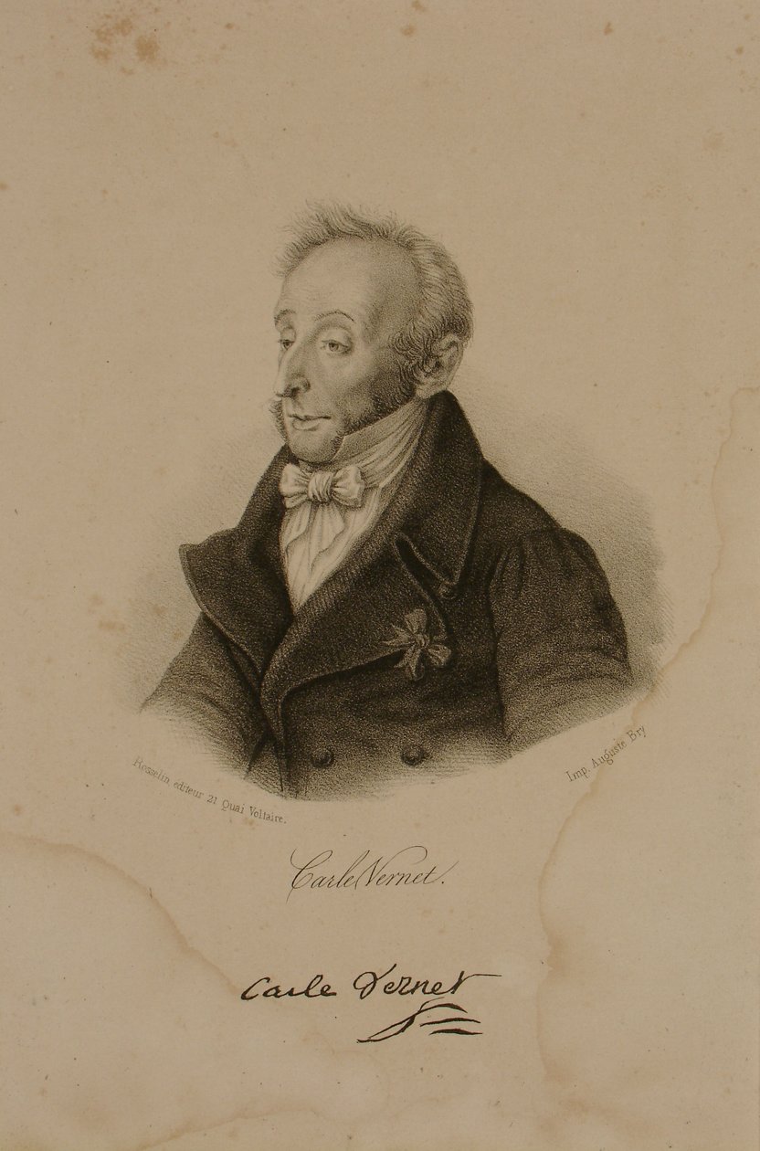 Antoine Charles Horace Vernet, known as Carle Vernet (1758-1836) by Francois Seraphin Delpech