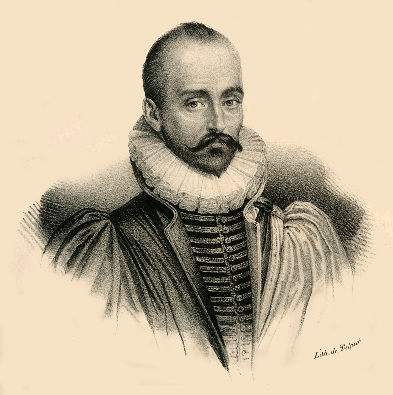 Michel de Montaigne, 1533-1592, c1830 by Francois Seraphin Delpech