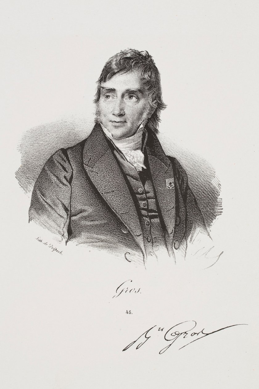 Portrait of the Artist Antoine-Jean Gros by Francois Seraphin Delpech