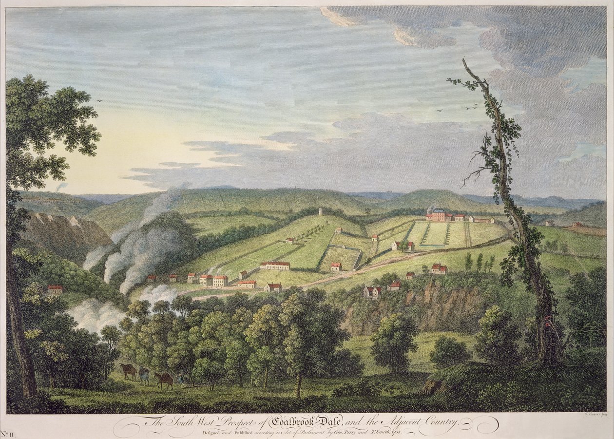 South-West Prospect of Coalbrookdale by Francois Vivares