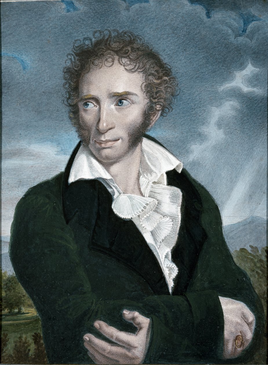 Portrait of Ugo Foscolo by Francois Xavier (after) Fabre