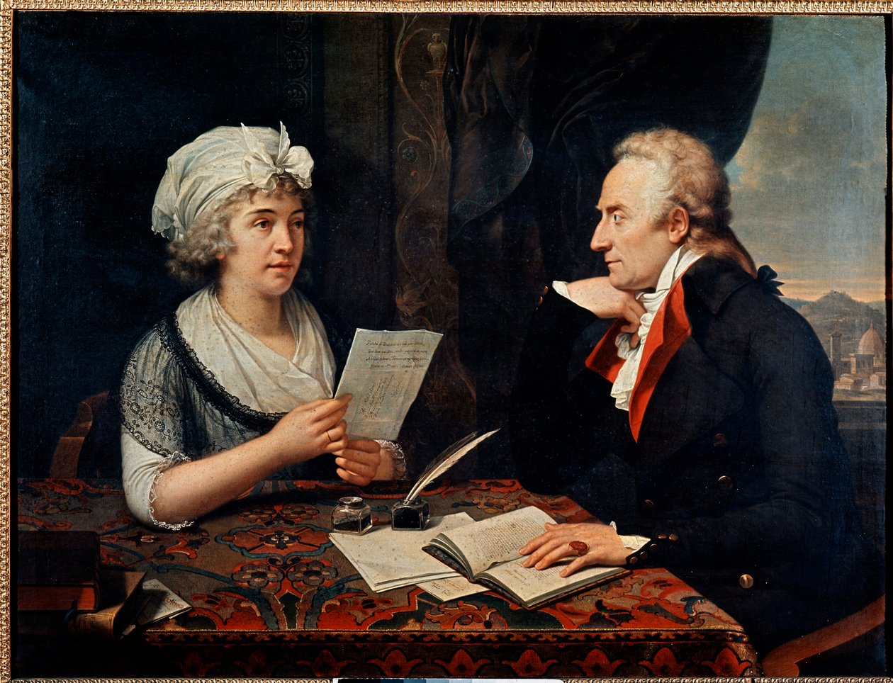 Vittorio Alfieri with the Countess of Albany by Francois Xavier Fabre