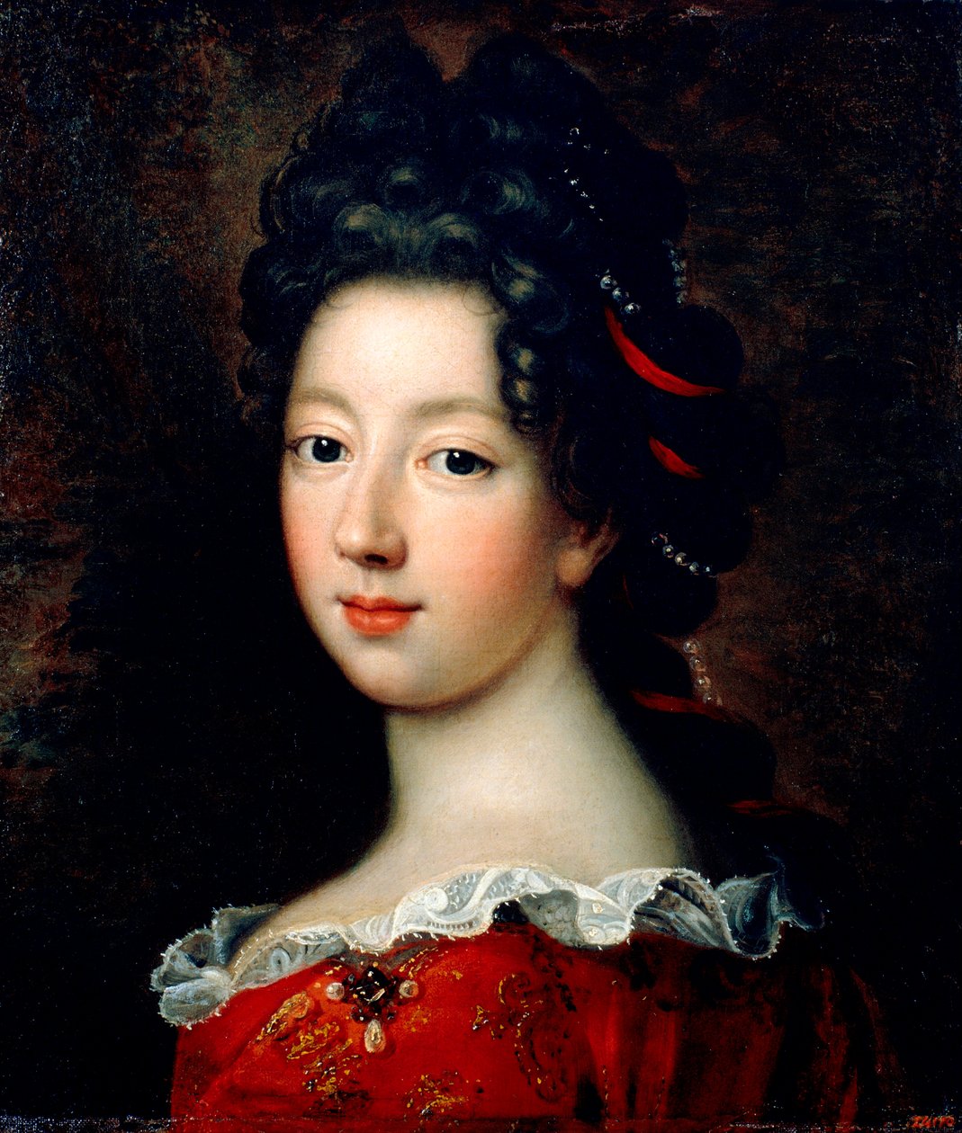 Louise Francoise de Bourbon, Mademoiselle de Nantes by Francois de Troy