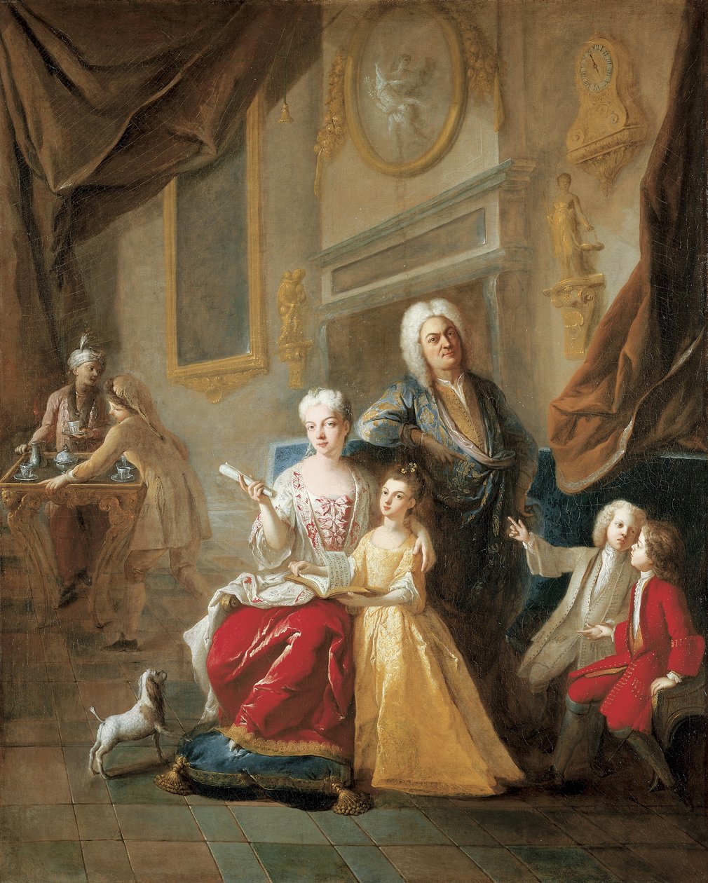 Portrait of a Family in an Interior by Jean François de Troy
