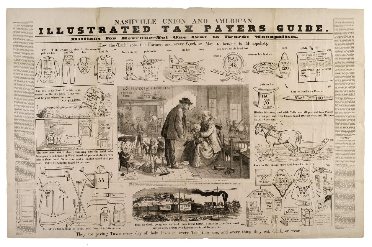 Nashville Union and American Illustrated Tax Payers Guide, c.1869-73 by Frank Bellew