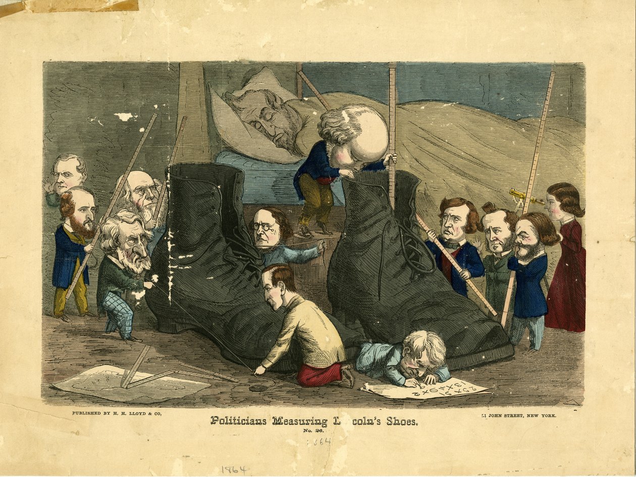 Politicians Measuring Lincoln
