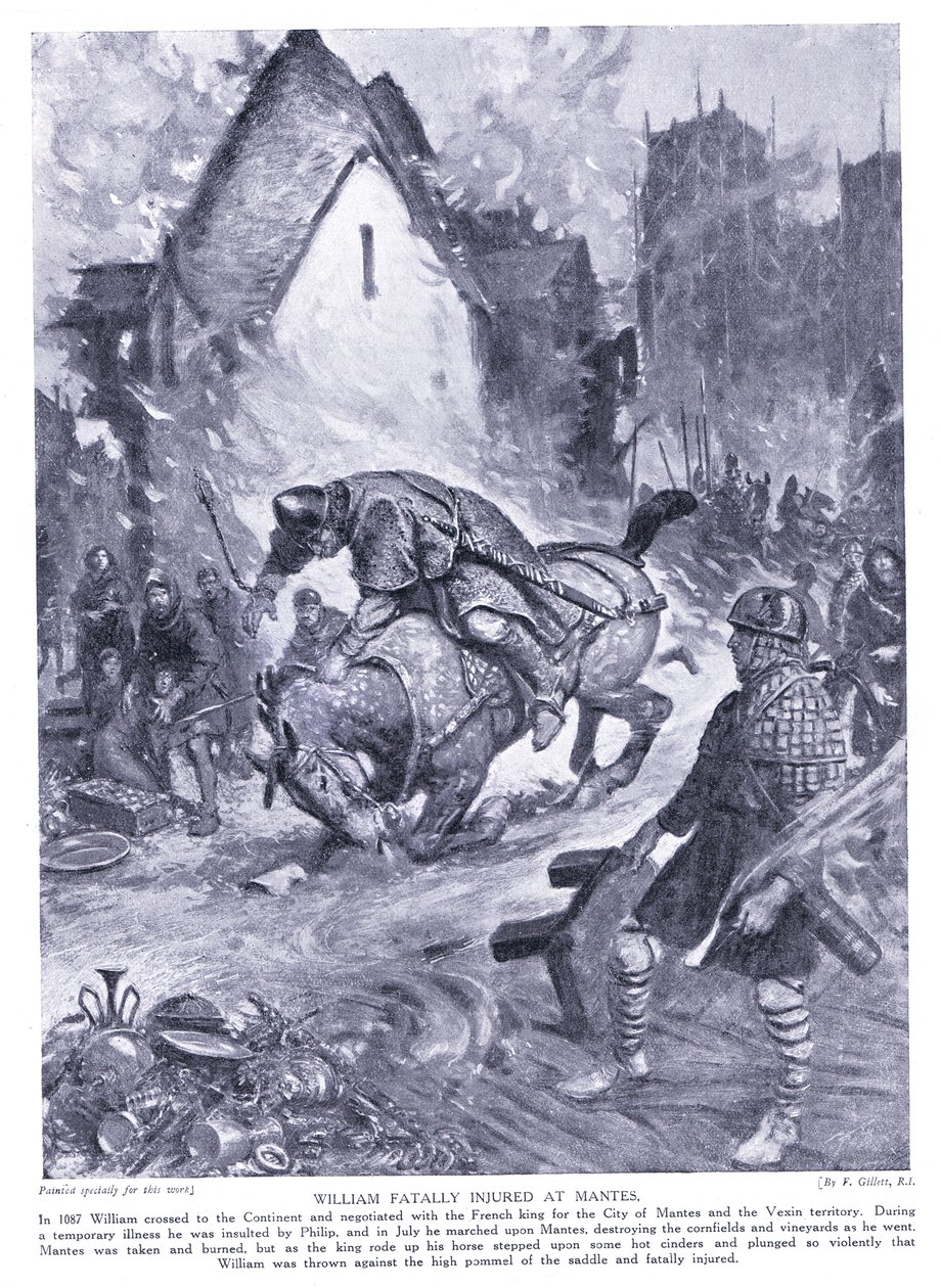 William Fatally Injured in Nantes, 1920s by Frank Gillett