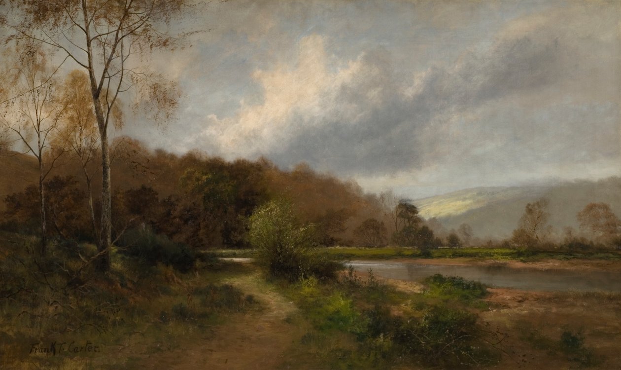 The Derwent near Lintz Green by Frank Thomas Carter