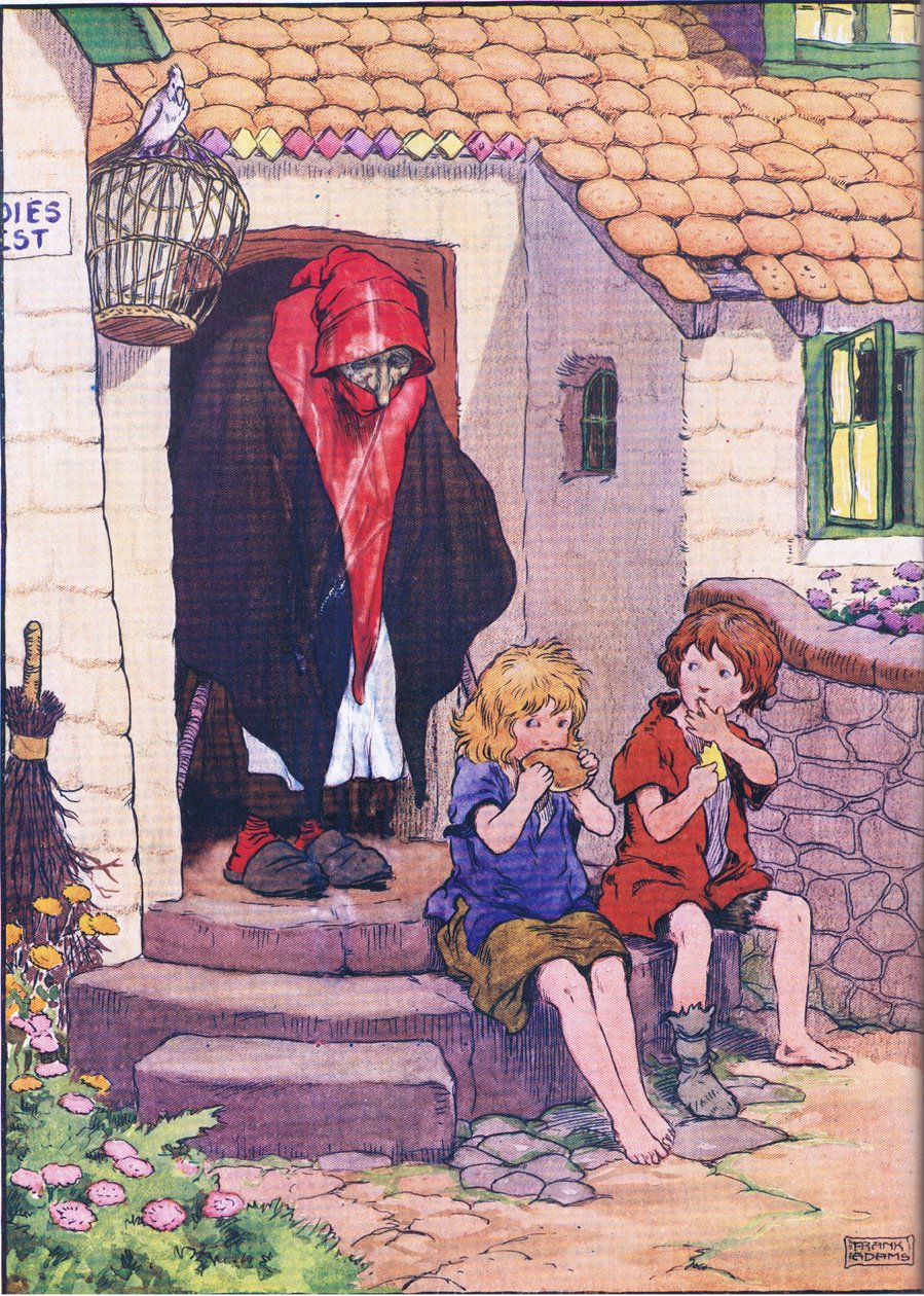 Hansel, Gretel and the witch by Frank Adams