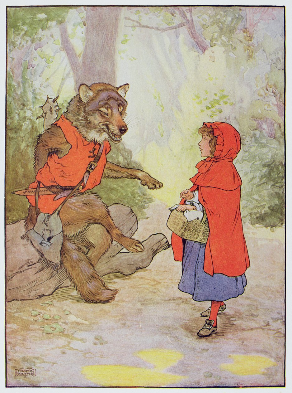 Little Red Riding Hood and the Wolf, illustration from 