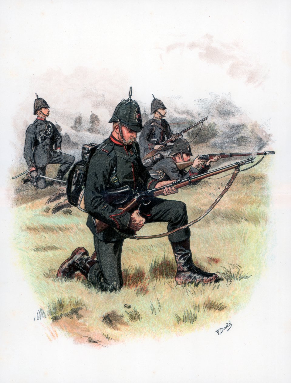 Marching Order, The Kings Royal Rifle Corps formerly 60th Rifles by Frank Dadd