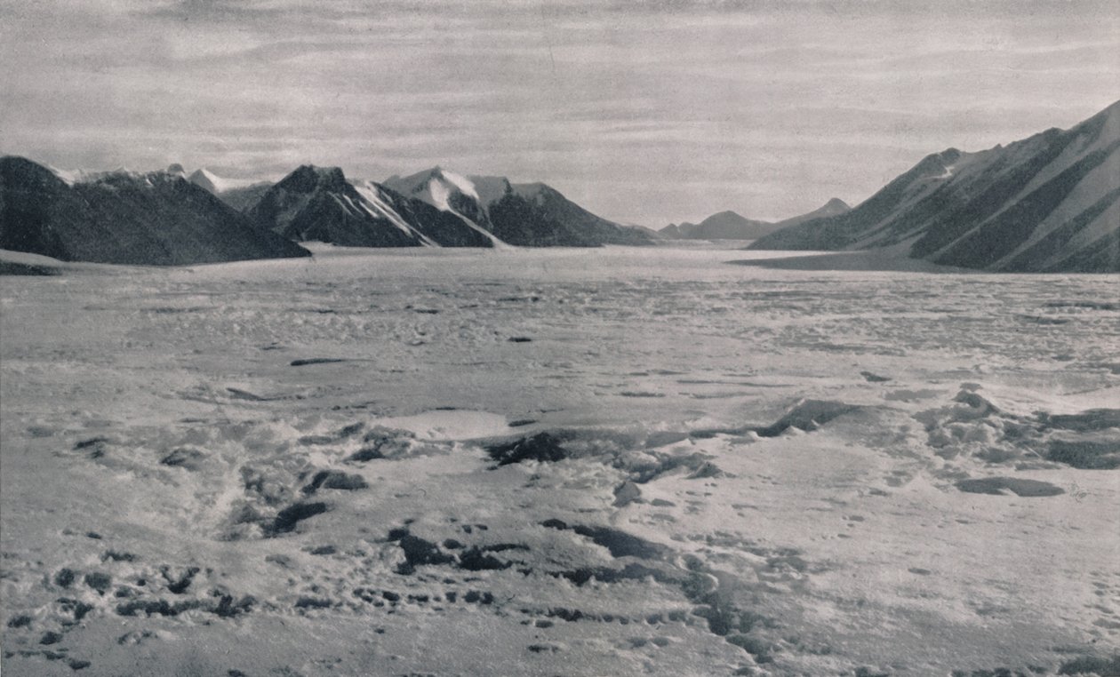 An Outlet Glacier Valley Completely Filled With Ice by Frank Debenham