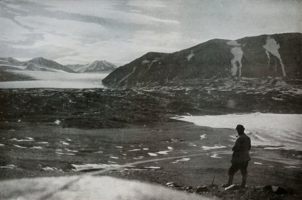 The Mouth of Dry Valley, Showing The Commonwealth Glacier, 1912 by Frank Debenham