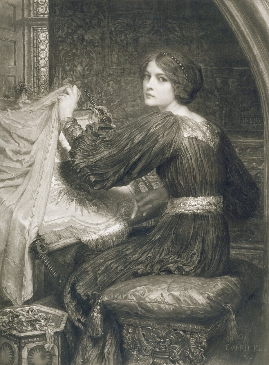 Penelope, engraved by Norman Hirst, pub. by Frost and Reed, 1903 by Frank Dicksee
