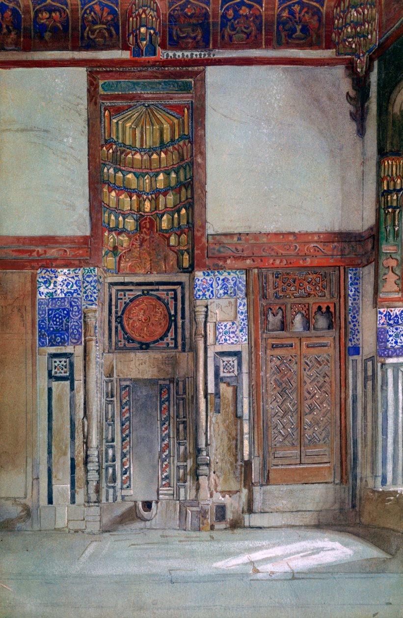 The House of Moufti Sheikh el Mahadi, Cairo, 1873 by Frank Dillon