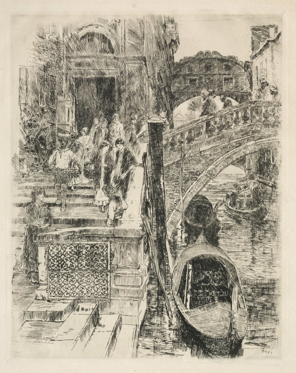 Bridge of Sighs, Venice by Frank Duveneck