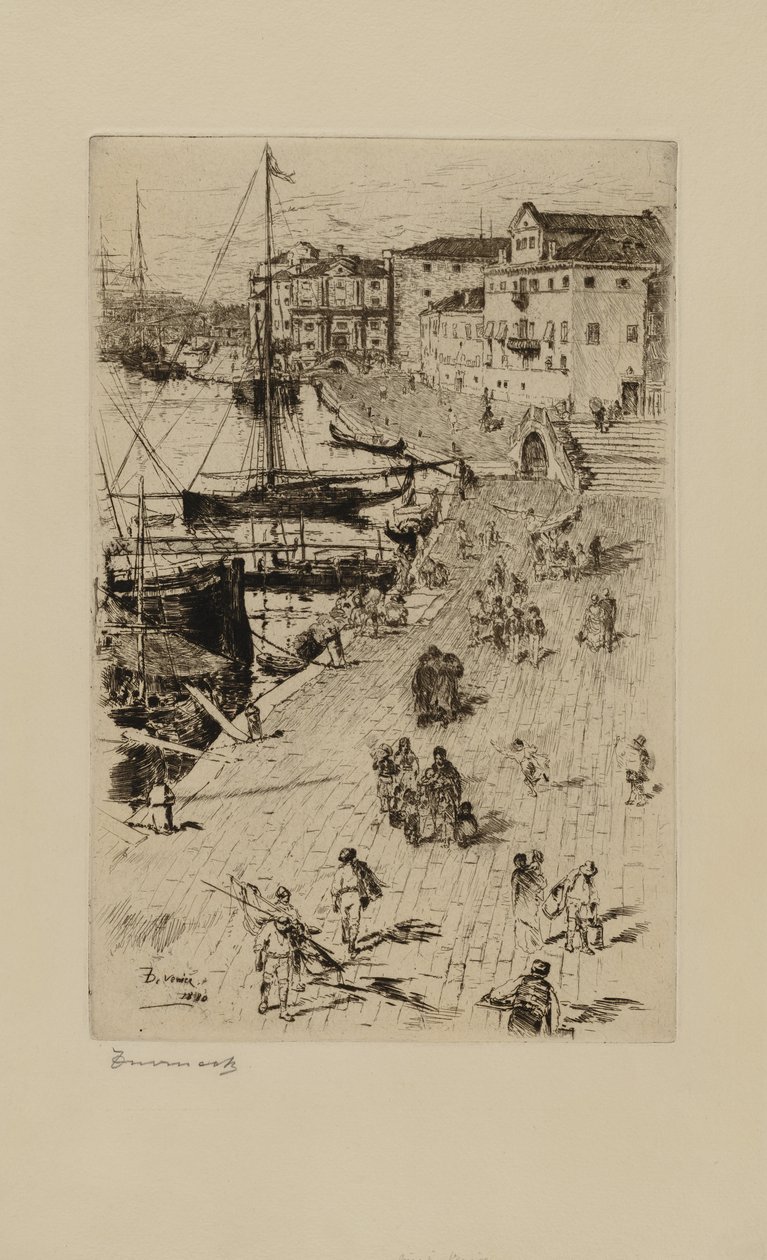 Riva degli Schiavoni, No. 2 by Frank Duveneck