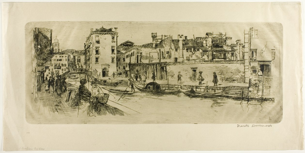 San Trovasso Canal by Frank Duveneck