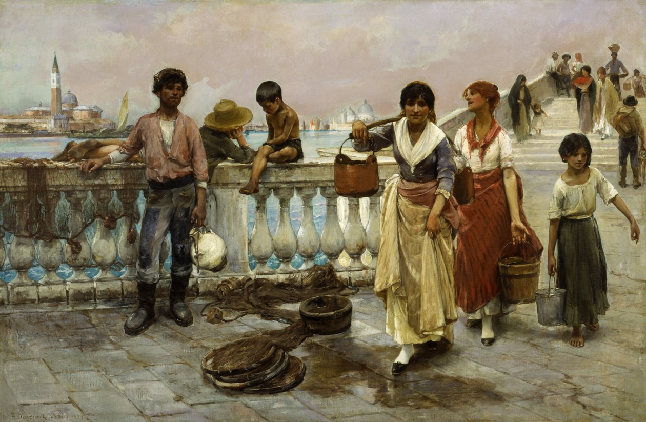 Water Carriers, Venice by Frank Duveneck