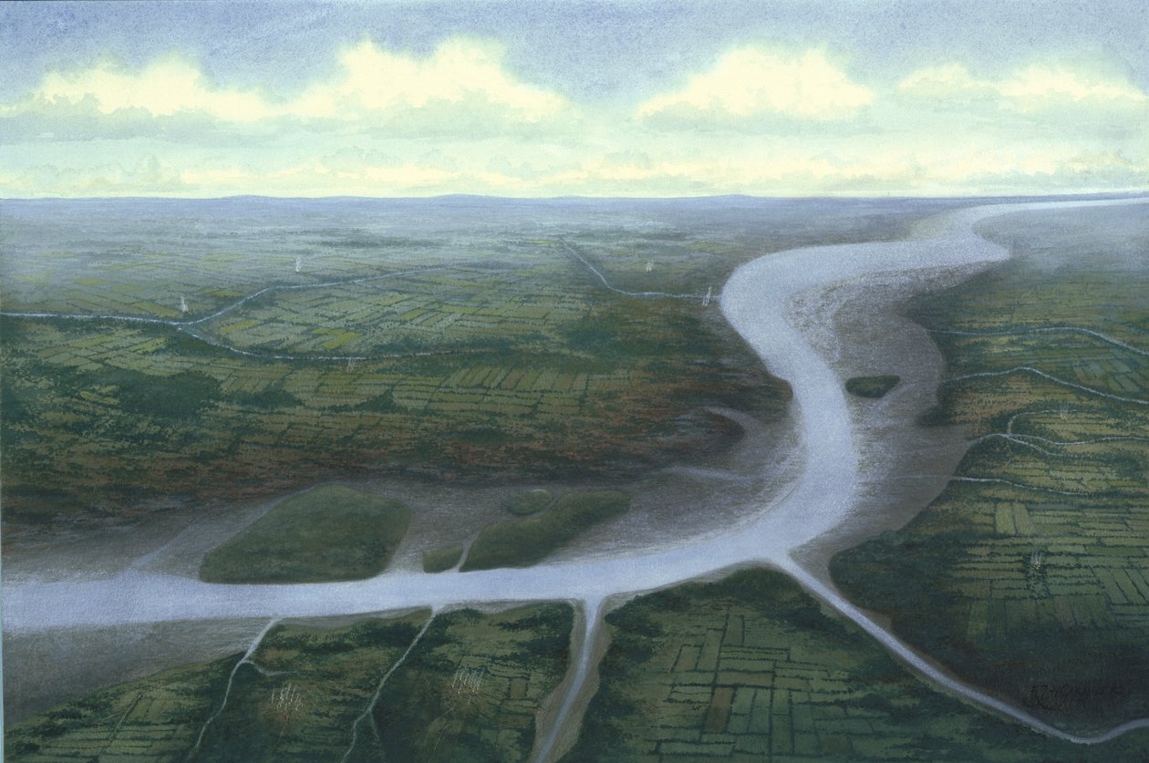 Prehistoric Central London, Looking South-West, c. 30 BC by Frank Gardiner