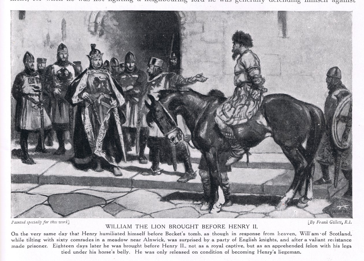 William the Lion brought before Henry II, 1920