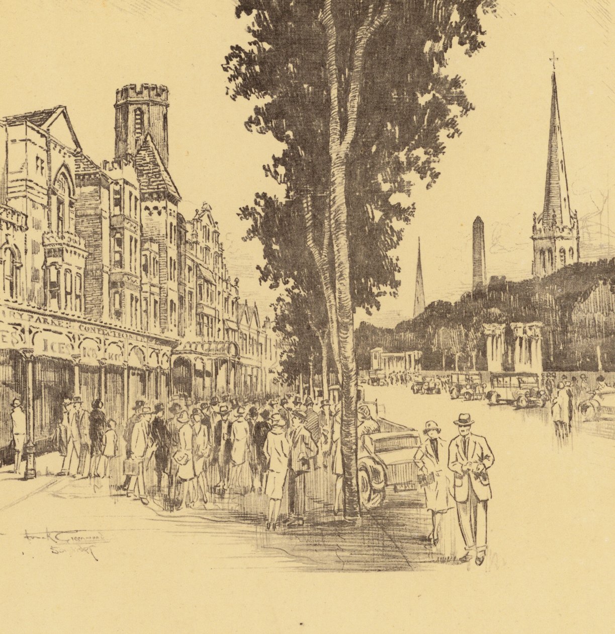 Southport, Lord Street by Frank Greenwood