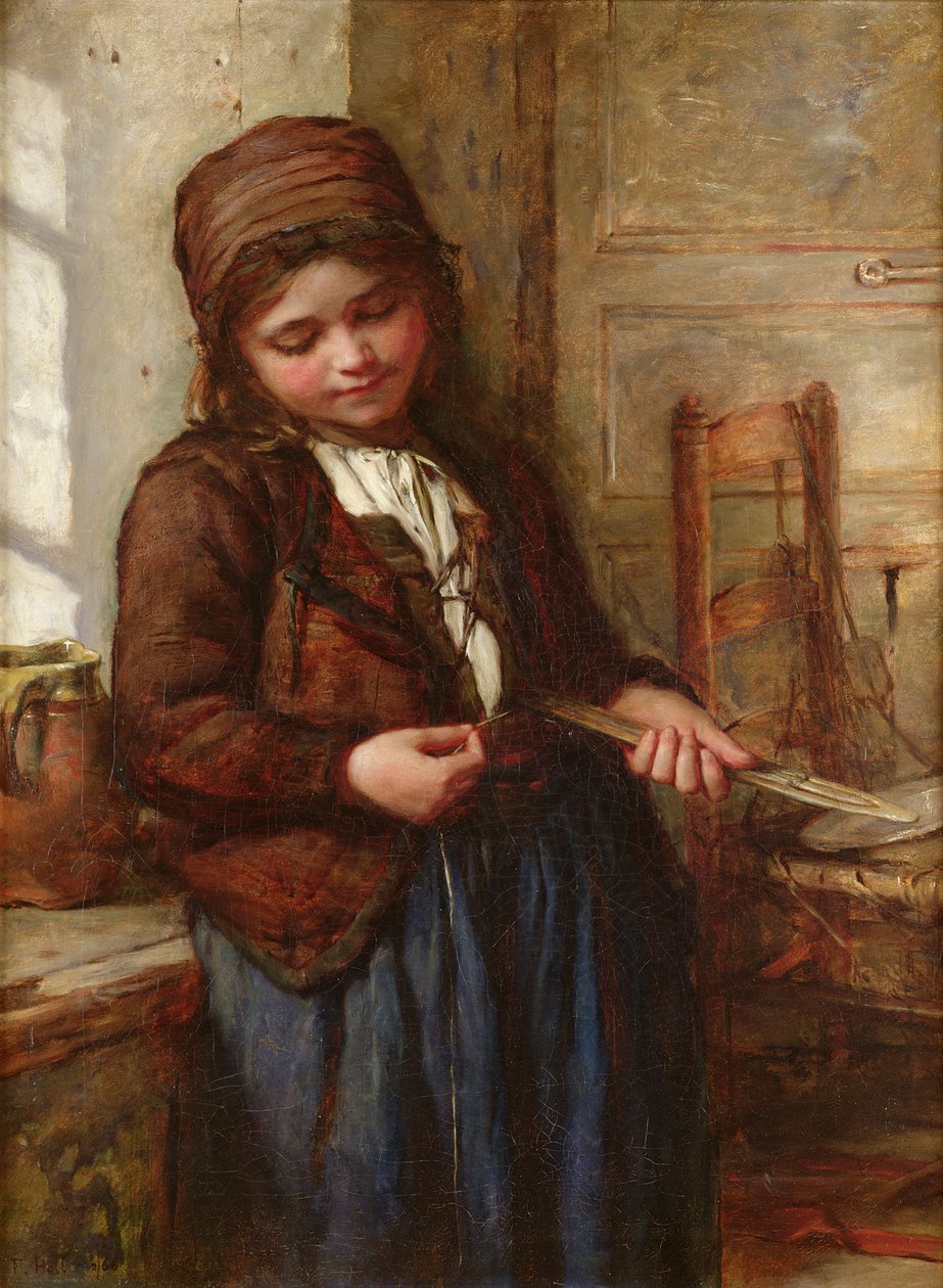 A Boulogne Fish Girl, 1866 by Frank Holl