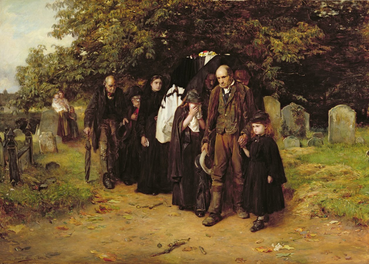 I am the Resurrection and the Life, or The Village Funeral by Frank Holl