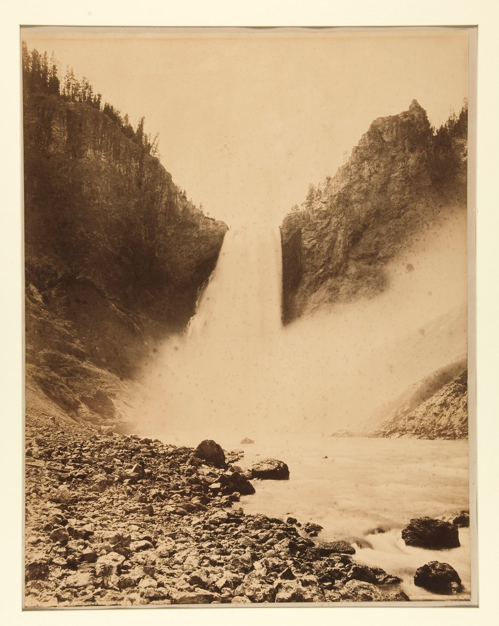 Great Falls of the Yellowstone, 360 Feet by Frank Jay Haynes
