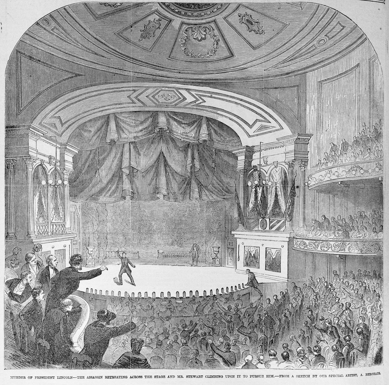 The Assassination of Abraham Lincoln in the Box at Ford