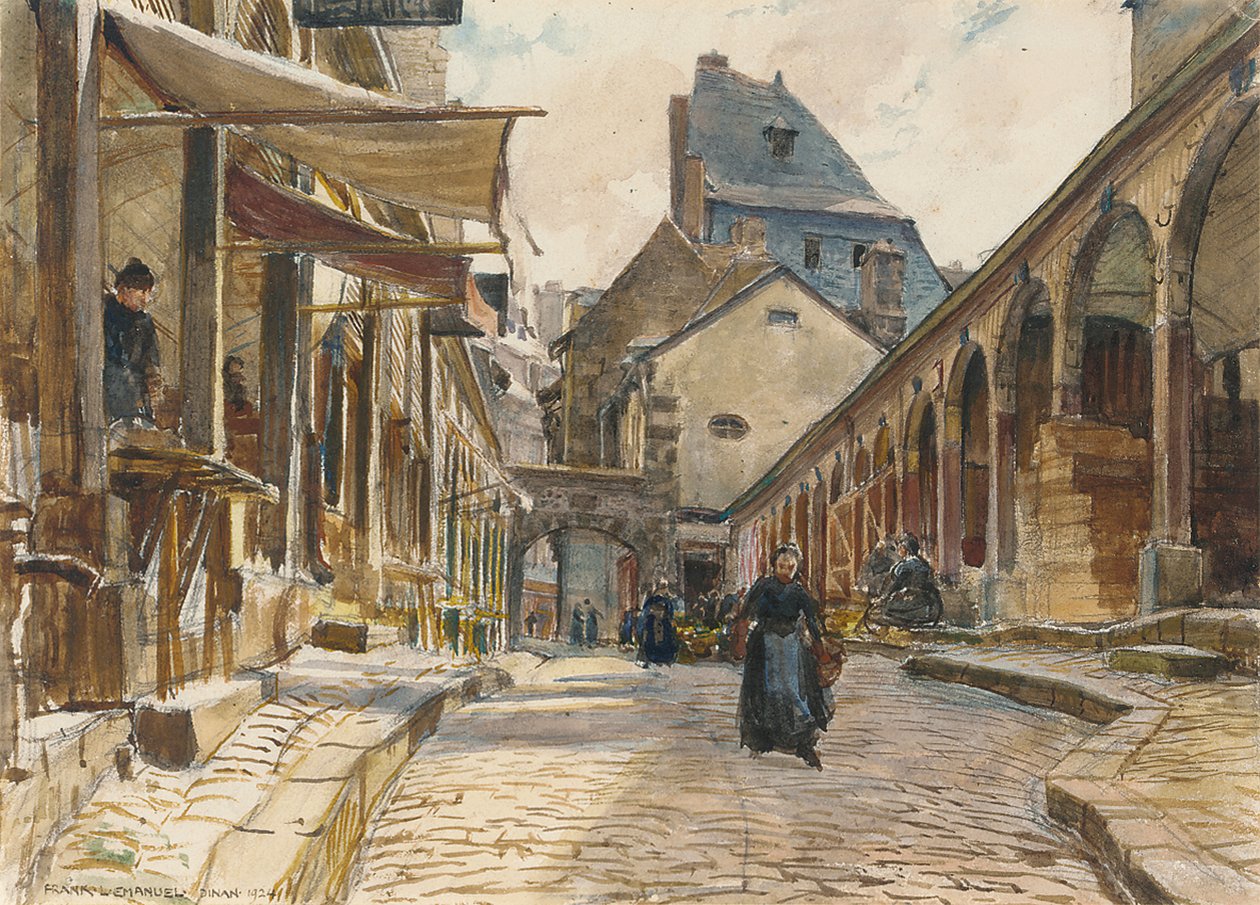 Market Day, Dinan by Frank Lewis Emanuel