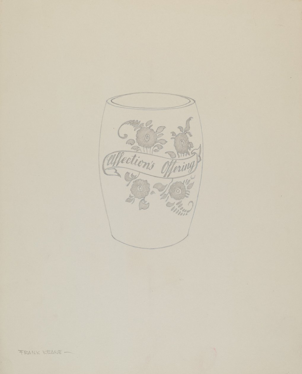 American Bohemian Glass Mug by Frank M. Keane