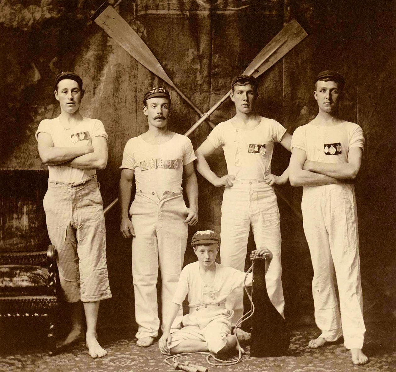 Whitby Friendship Rowing Club Crew, Whitby, England. 1901 by Frank Meadow Sutcliffe