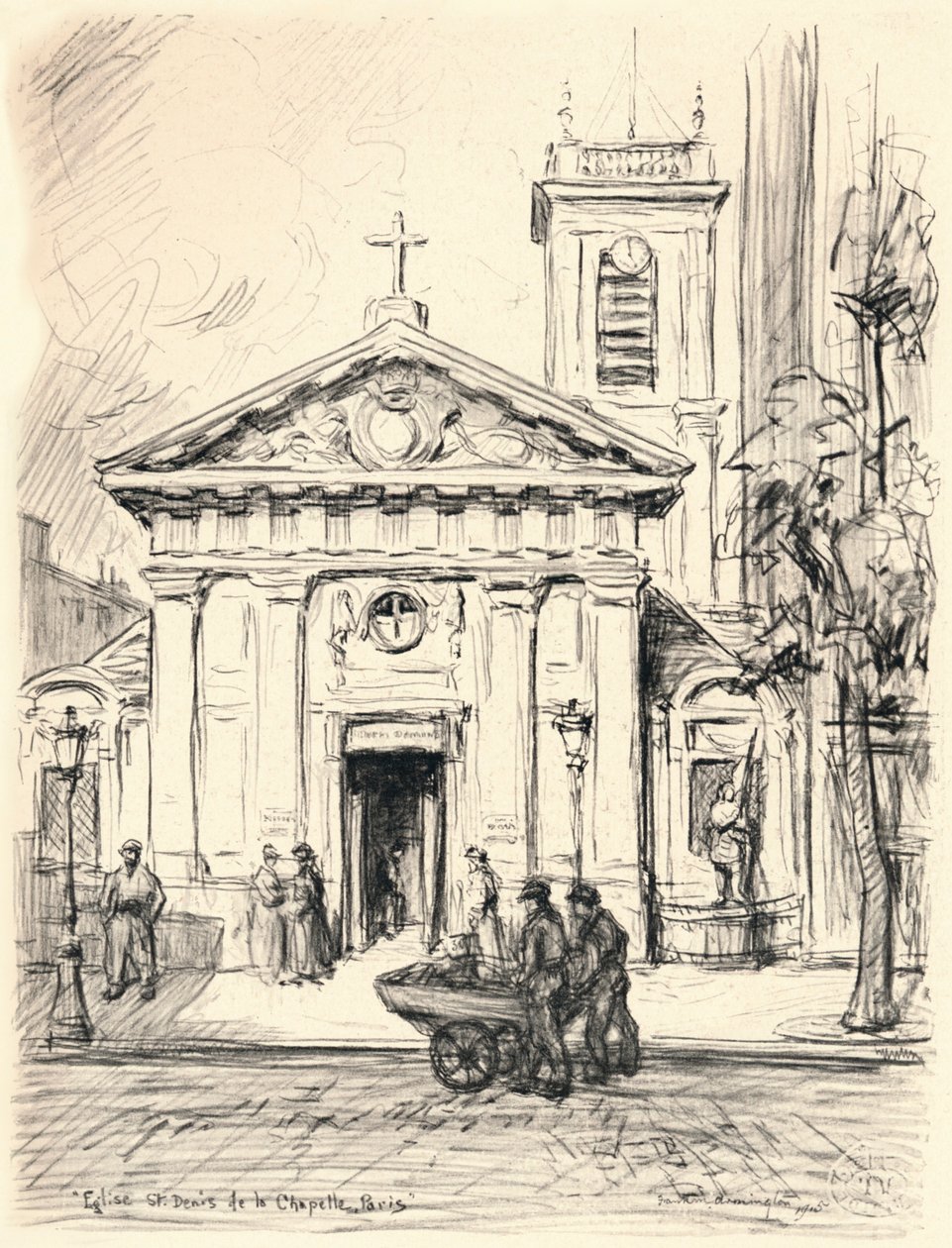Church of St Denis de la Chapelle by Frank Milton Armington