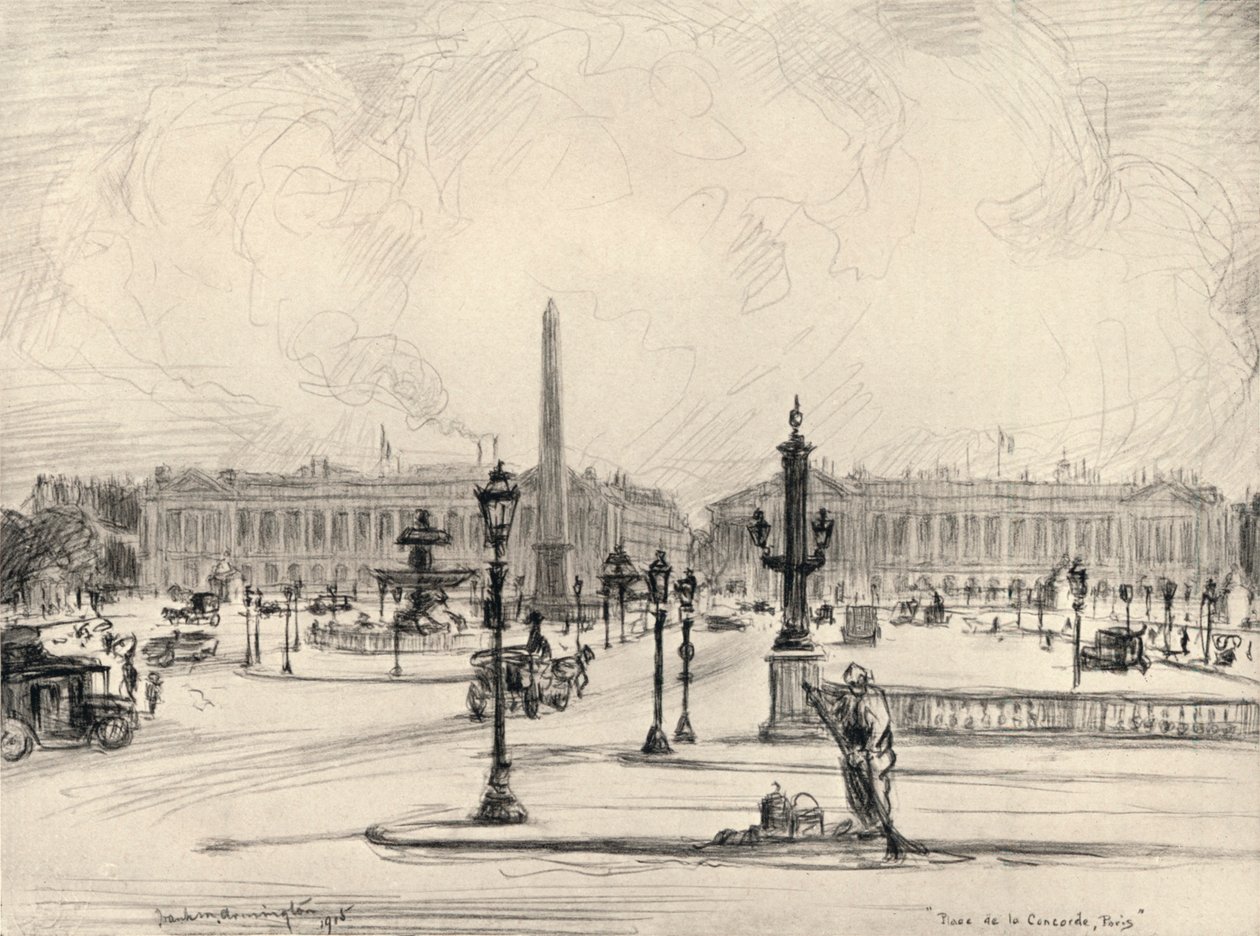 Place de la Concorde, 1915 by Frank Milton Armington